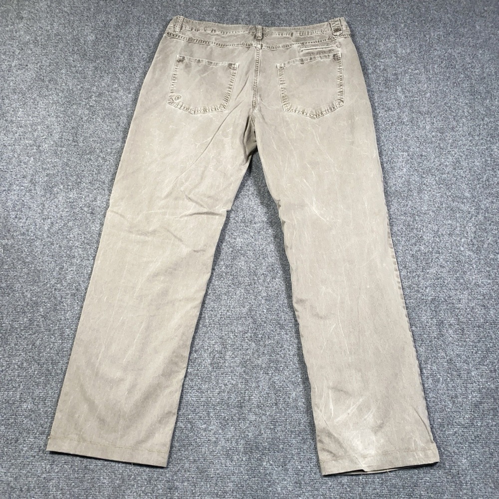 Gramicci Mens 36x32 (ACT 34x29.5) Rock Climbing Pants Olive Tan Micro Ribbed - Picture 6 of 15